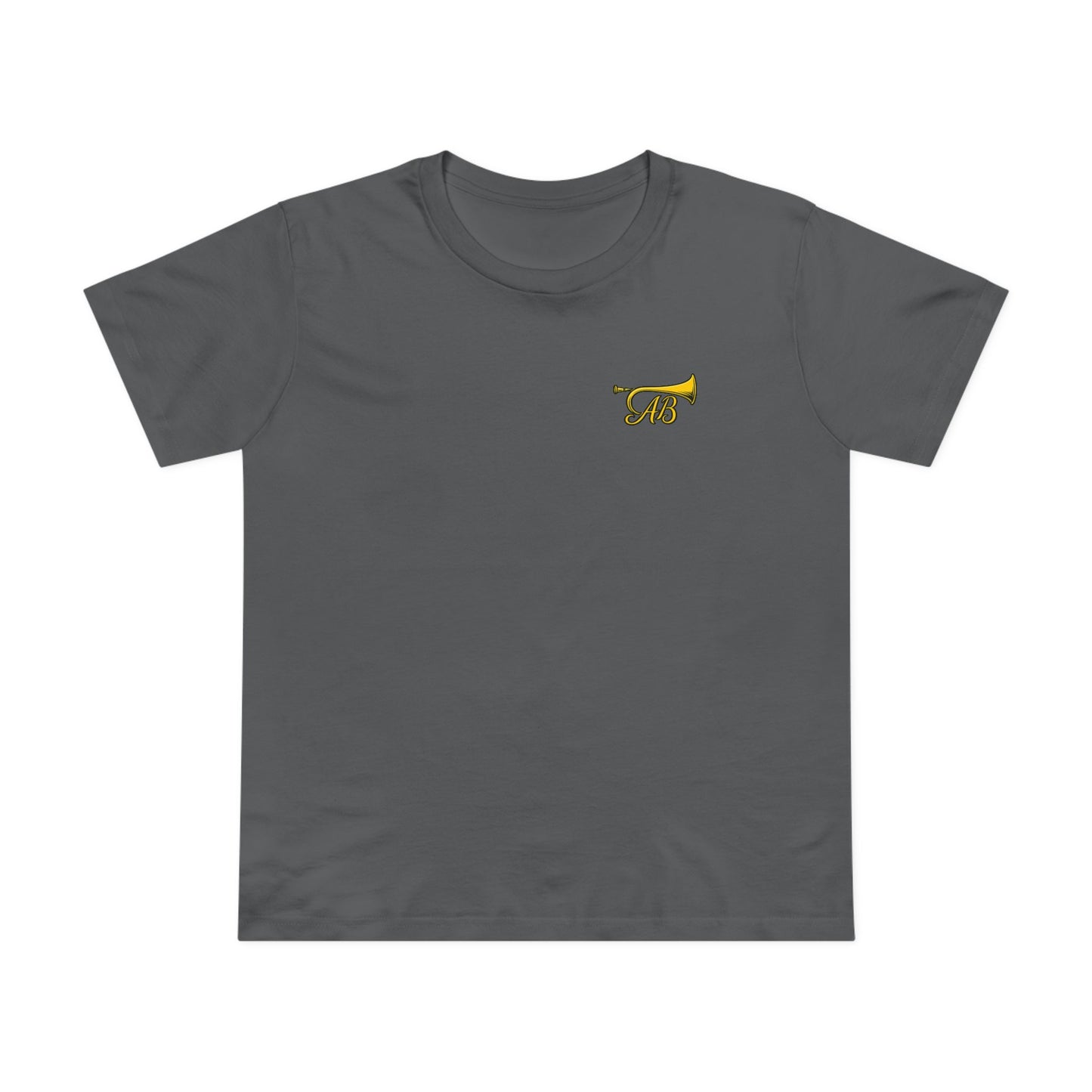 American Bugle Classic Black, Grey and Yellow Women's T-Shirt