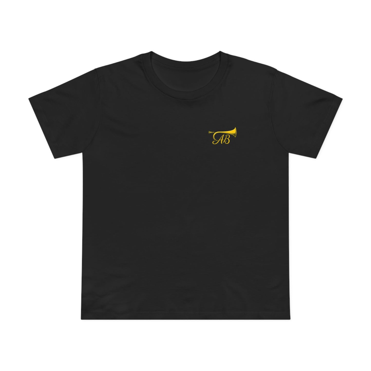 American Bugle Classic Black, Grey and Yellow Women's T-Shirt