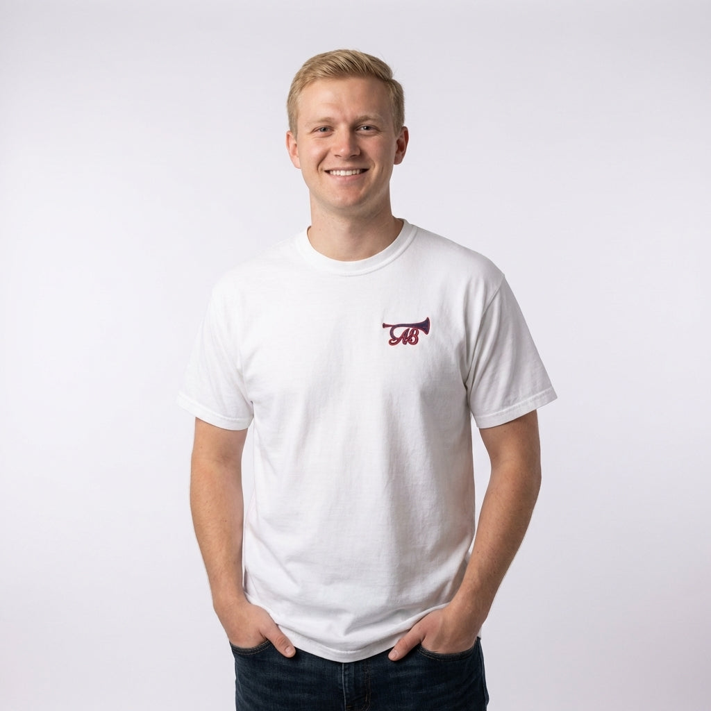 American Bugle Classic Red, White and Blue Men's T-Shirt