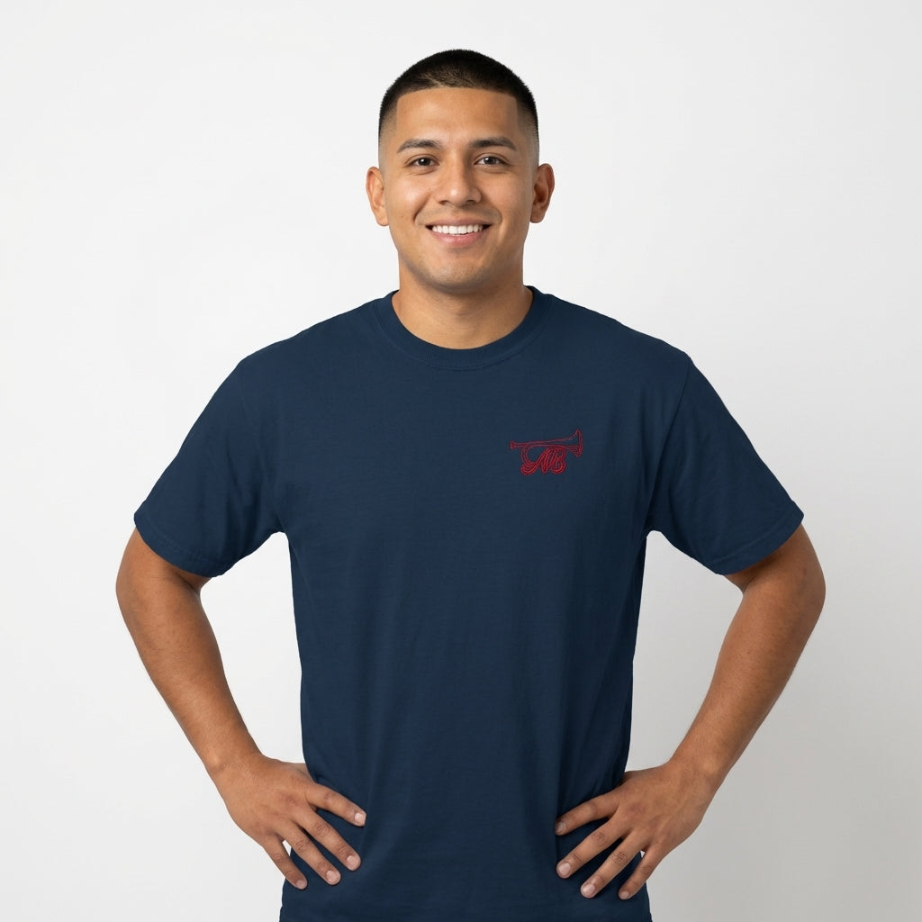 American Bugle Classic Red, White and Blue Men's T-Shirt