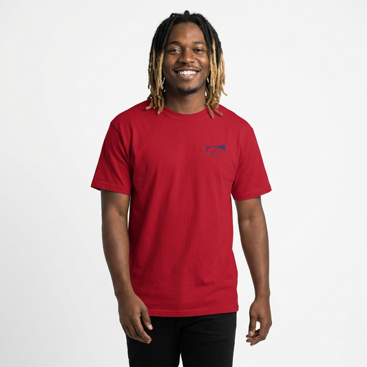 American Bugle Classic Red, White and Blue Men's T-Shirt